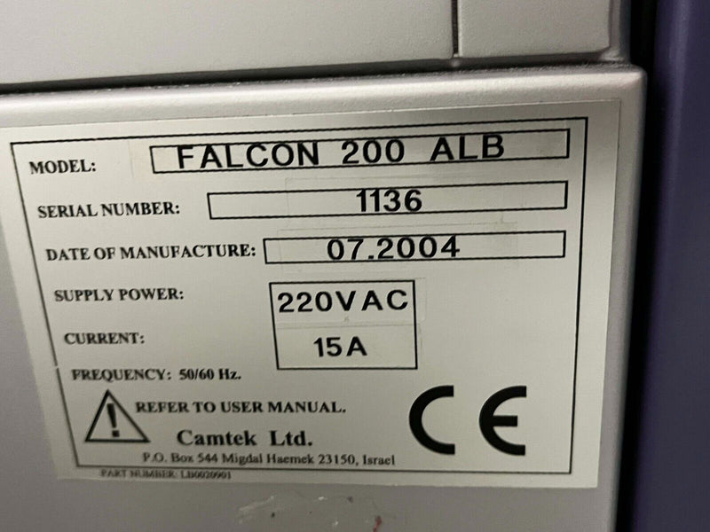 Camtek Falcon 200 ALB Wafer Inspection System 200mm *as-is - Tech Equipment Spares, LLC
