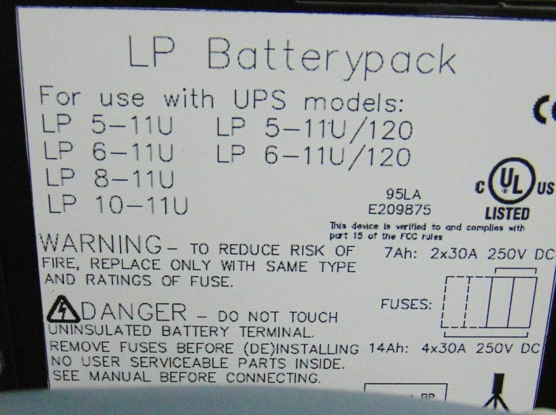 GE General Electric Digital Energy LP Batterypack - Tech Equipment Spares, LLC