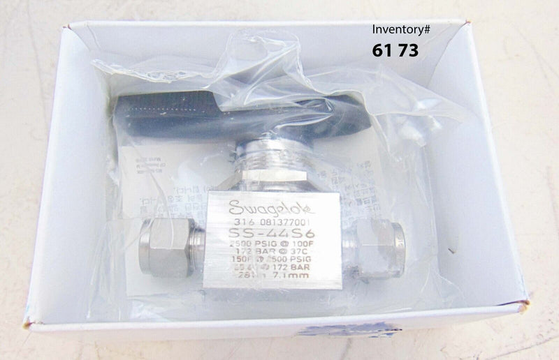 Swagelok SS-44S6 Stainless Steel Manual Valve *new surplus - Tech Equipment Spares, LLC