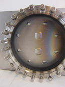 VAT Manual Gate Valve Conflat Inside Diameter 7 3/4" inch *used working - Tech Equipment Spares, LLC