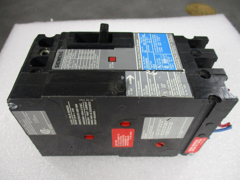 Siemens ED22B060 Circuit Breaker 60 Amp 240-250 Volt 2 Pole (Used Working) - Tech Equipment Spares, LLC
