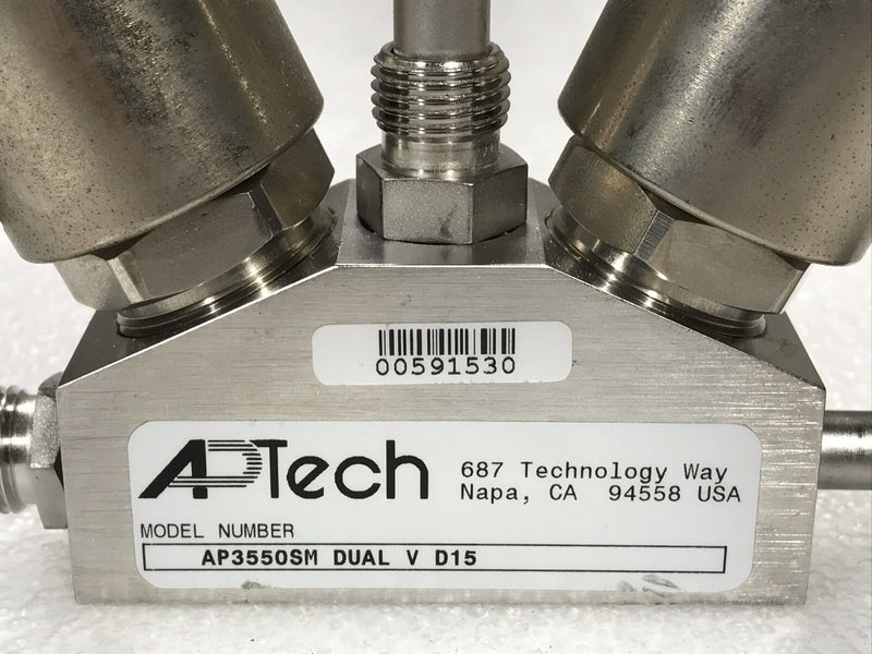 APTech AP3550SM Dual V D15 Duplex Valve  (used working) - Tech Equipment Spares, LLC