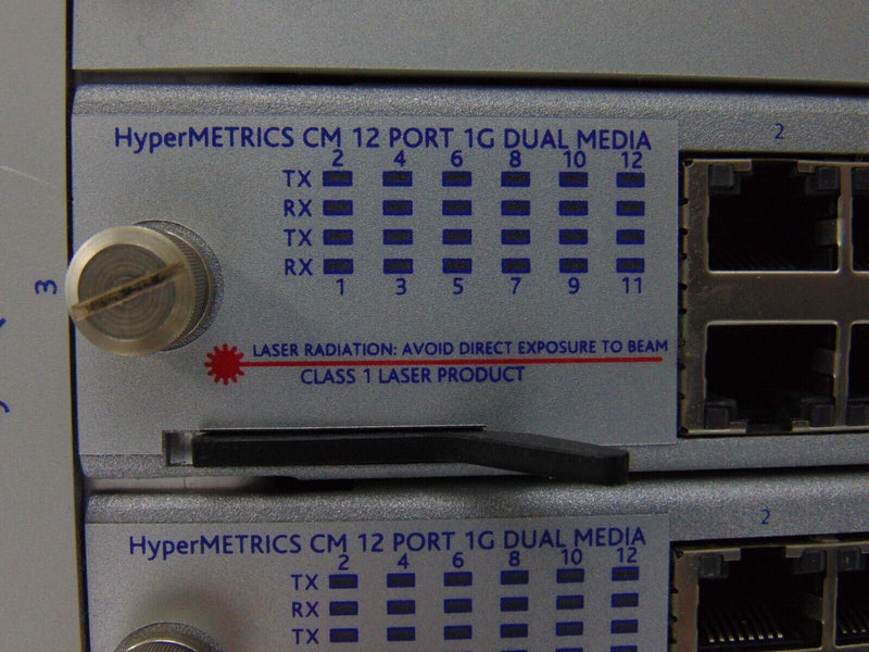 Spirent SPT-9000A CHS-9000A CTL-9002A CM-1G-D12 HyperMETRCIS CM 12 Port 1G Dual - Tech Equipment Spares, LLC
