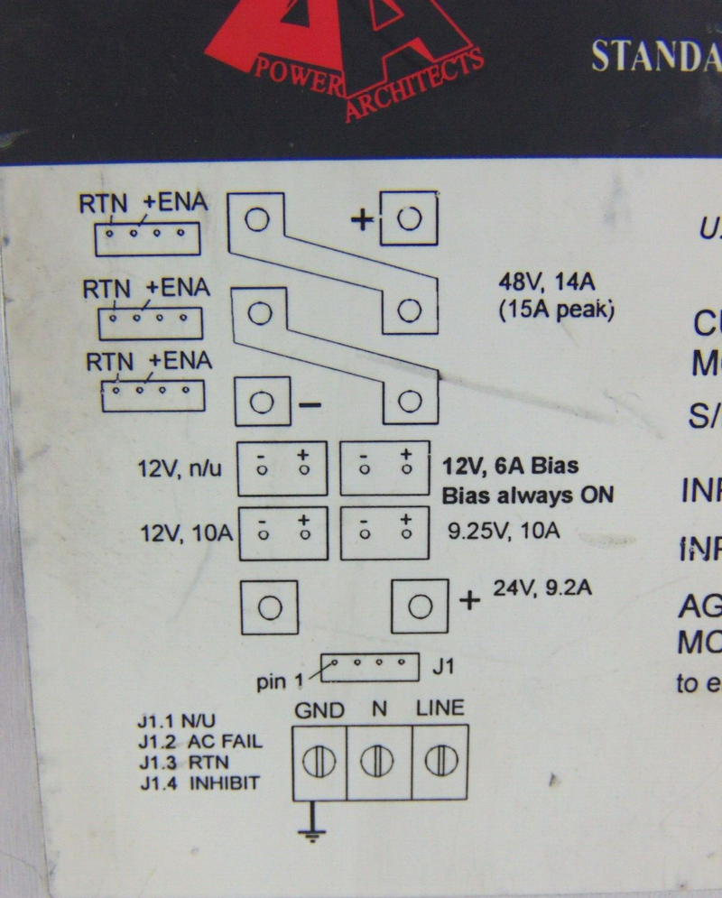 Power Architects PA-1434 9062-025304 A Power Supply *used working - Tech Equipment Spares, LLC