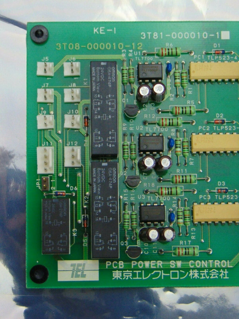 TEL Tokyo Electron 3T81-000010-12 PCB Power SW Control Circuit Board *used worki - Tech Equipment Spares, LLC