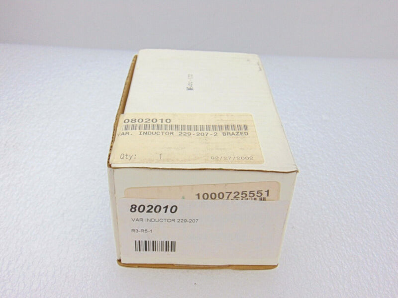 Lam Research 802010 Var Inductor *new - Tech Equipment Spares, LLC
