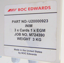Edwards U20000923 Interface Module iNIM 3 x Cards*used working - Tech Equipment Spares, LLC