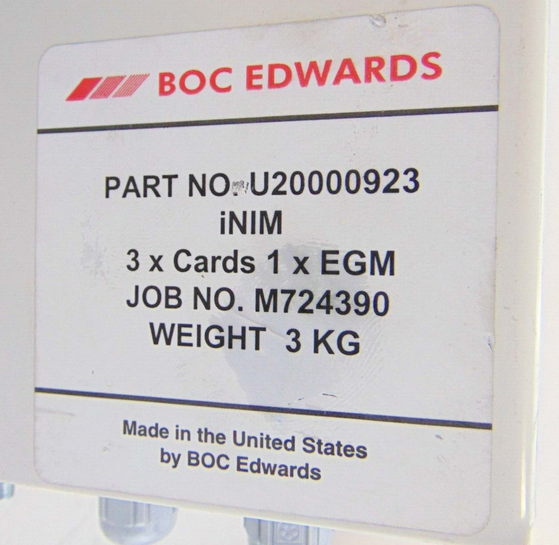 Edwards U20000923 Interface Module iNIM 3 x Cards*used working - Tech Equipment Spares, LLC