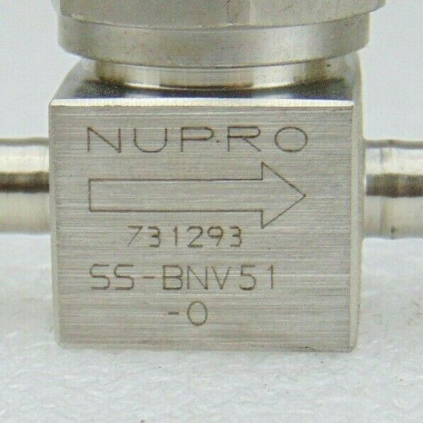 Nupro SS-BNV51-0 Stainless Steel Valve *used working - Tech Equipment Spares, LLC