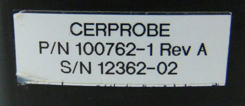 Cerprobe 100762-1 Rev A 602500-1 Rev D Prober Head Interface Ring *used working - Tech Equipment Spares, LLC