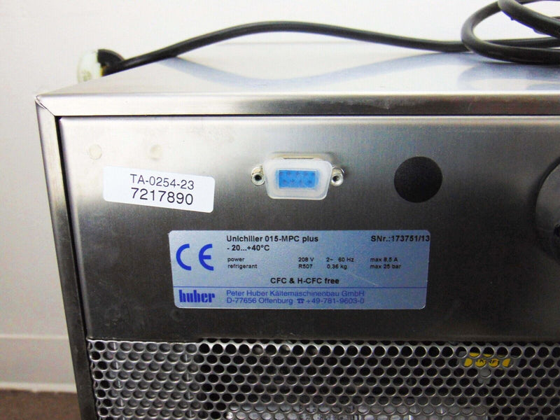 Huber 015-MPC Plus Unichiller -20 +40 C *used working - Tech Equipment Spares, LLC