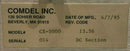 Comdel CX-5000 DC Power Supply Section *used working - Tech Equipment Spares, LLC