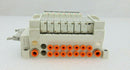 SMC VV5011-08-DAJ00155 VQ1200Y-5-X35 VQ1300Y-5 VVQ1000-10A-1 Manifold 8 solenoid - Tech Equipment Spares, LLC
