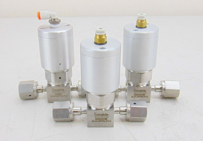 Nupro 6LV-DAFR4-P-C Stainless Steel Valve, lot of 3 *used working - Tech Equipment Spares, LLC