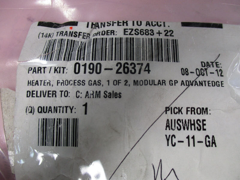 Applied Materials 0190-26374 Heater Process Gas Modular GP Advantedge (New) - Tech Equipment Spares, LLC