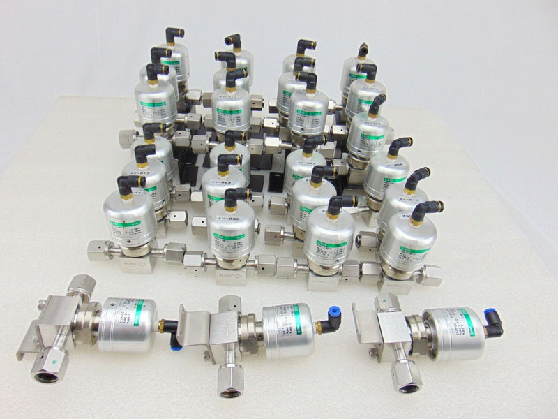 CKD AGD11-8R-5 Stainless Steel Valve (lot of 27) used working - Tech Equipment Spares, LLC