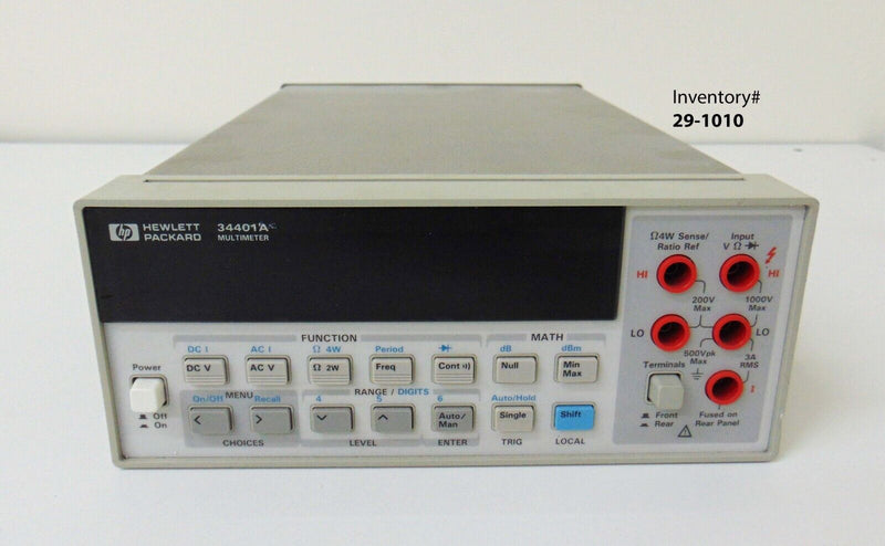 HP Hewlett Packard 34401A 6 1/2 Digital Multimeter *used - Tech Equipment Spares, LLC