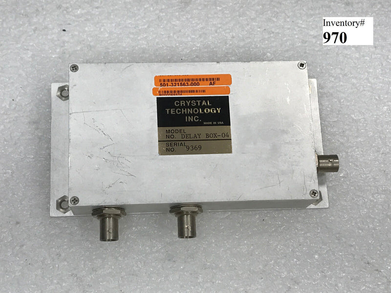 KLA Tencor 501-321563-000 AF Crystal Technology Delay Box-04 (used working) - Tech Equipment Spares, LLC