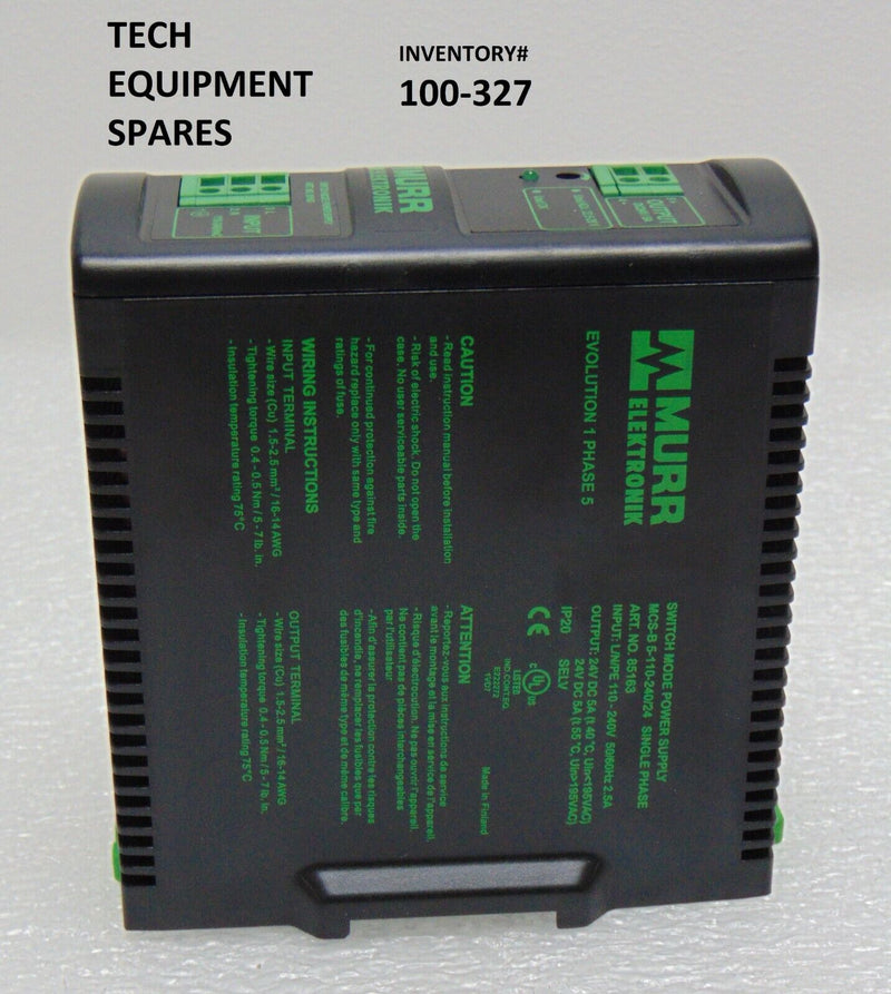 Murr Electronik MCS-B 5-110-240/24 Switch Mode Power Supply *used working - Tech Equipment Spares, LLC