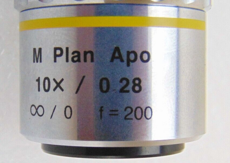 Mitutoyo M Plan Apo 10x / 0.28 Objective *used working - Tech Equipment Spares, LLC