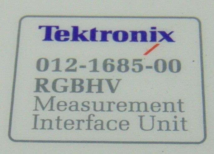 Tektronix 012-1685-00 RGBHV Measurement Interface Unit *used working - Tech Equipment Spares, LLC