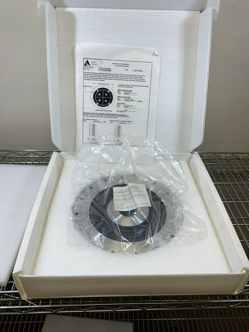LAM Research 715-031752-208 CAP LWR ELECT 8 IN *new surplus, 90 day warranty* - Tech Equipment Spares, LLC