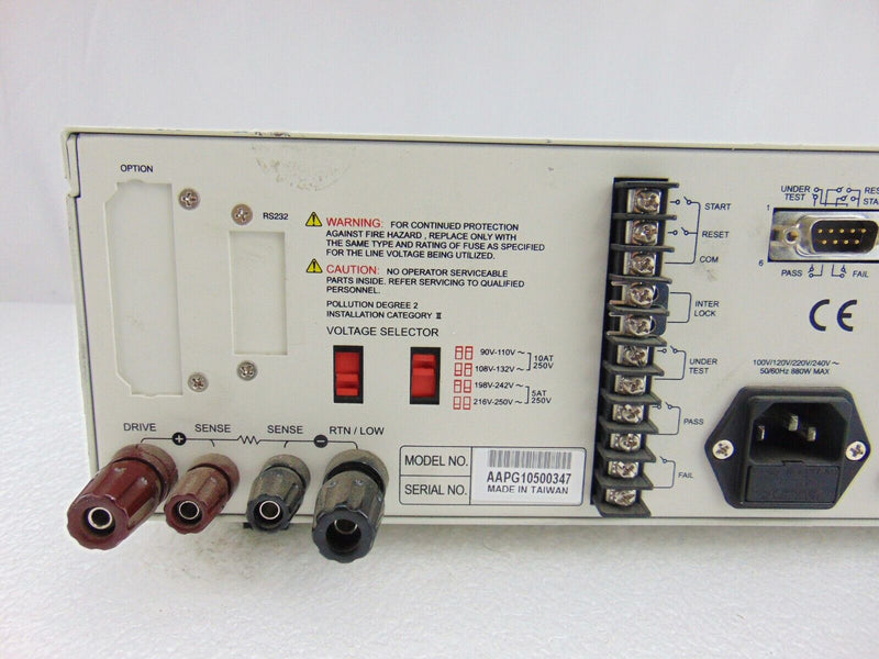 QuadTech AAPG10500347 Sentry 50 Plus Ground Bond Tester *used working - Tech Equipment Spares, LLC