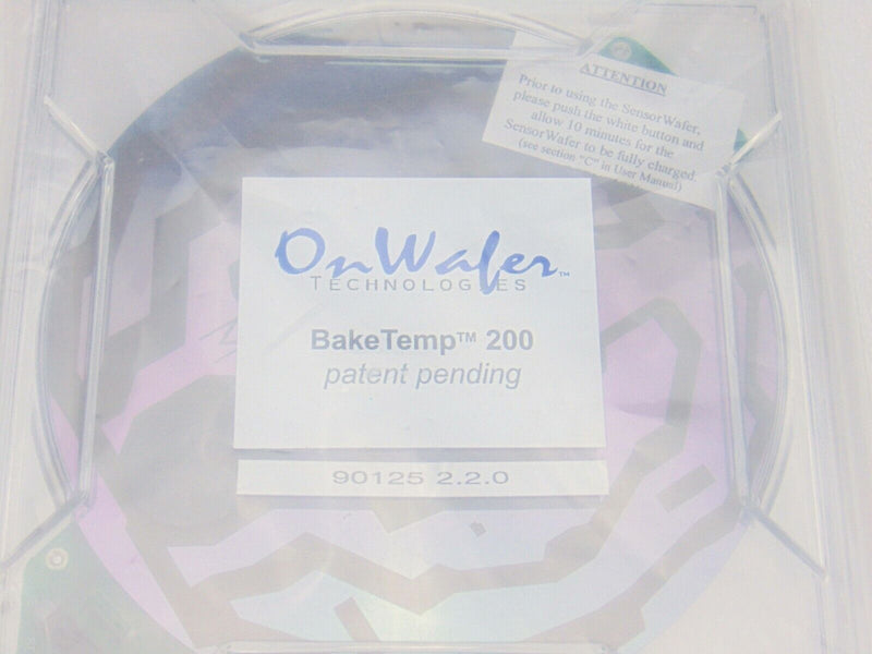 KLA Tencor On Wafer BakeTemp 200 SensArray Thermal Profile Wafer *new surplus - Tech Equipment Spares, LLC