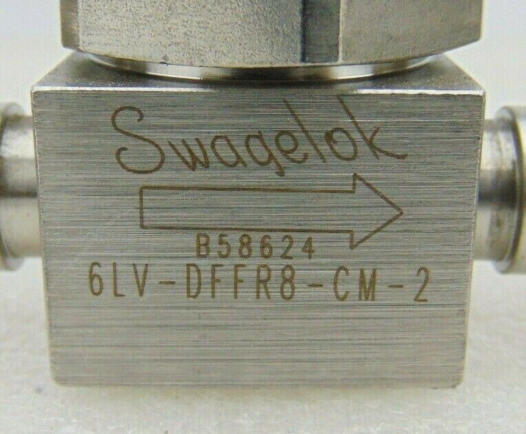 Swagelok 6LV-DFFR8-CM-2 Stainless Steel Valve *used working, 90-day warranty - Tech Equipment Spares, LLC