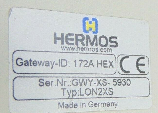 Hermos LON2XS GWRS232-11 Transponder Reader *used working - Tech Equipment Spares, LLC