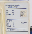 Cutler Hammer ED 65K ED3125 Circuit Breaker 125 Amps 3 Poles 240 VAC *used - Tech Equipment Spares, LLC