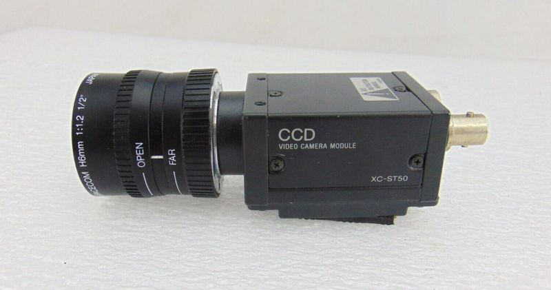 Sony XC-ST50 CCD Video Camera Module Spacecom H6mm 1:1.2 1/2" Lens *used working - Tech Equipment Spares, LLC