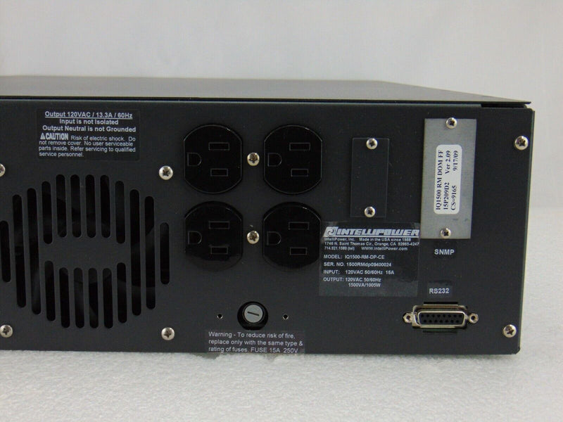 Intellipower IQ1500-RM-DP-CE UPS Uninterruptible Power Supply *new surplus - Tech Equipment Spares, LLC