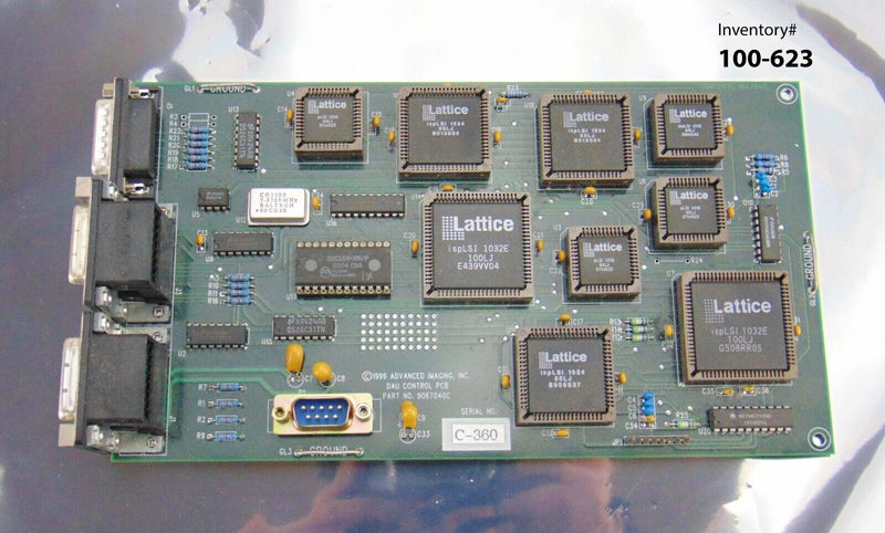 Advanced Imaging 9067040C DAU Control PCB Circuit Board *used working - Tech Equipment Spares, LLC