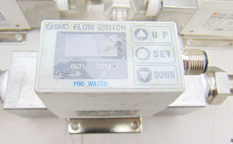 SMC PFW720-04-27 Digital Flow Switch, lot of 3 *used working - Tech Equipment Spares, LLC