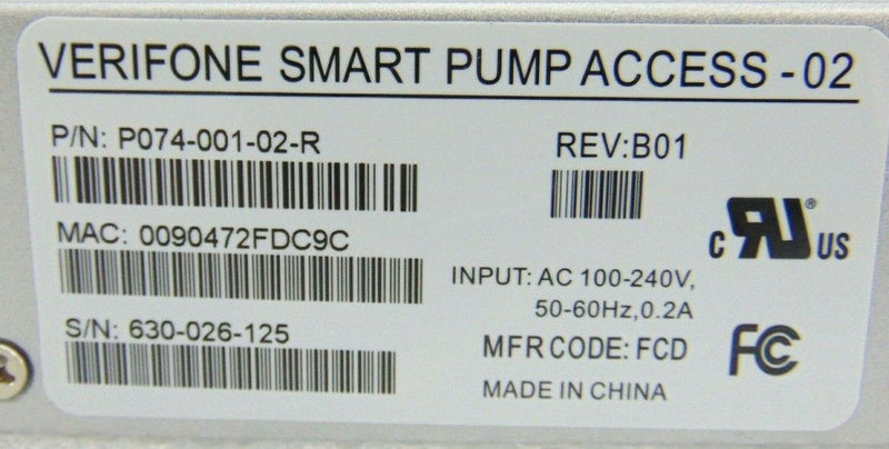 Verifone P074-001-02-R B01 Smart Pump Access 02 *new surplus - Tech Equipment Spares, LLC