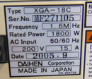 Daihen XGA-18C RF Power Generator *untested, sold as-is - Tech Equipment Spares, LLC