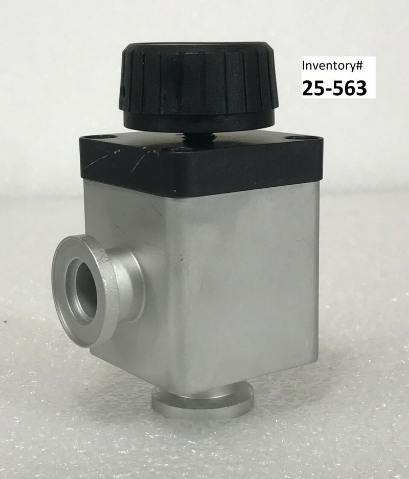 Varian L6280-301 Manual Angle Isolation Valve NW-16-H/0, KF-16 (Used Working) - Tech Equipment Spares, LLC