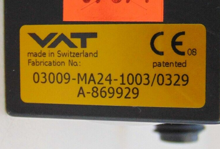 VAT 03009-MA24-1003 Slit Valve *used working - Tech Equipment Spares, LLC