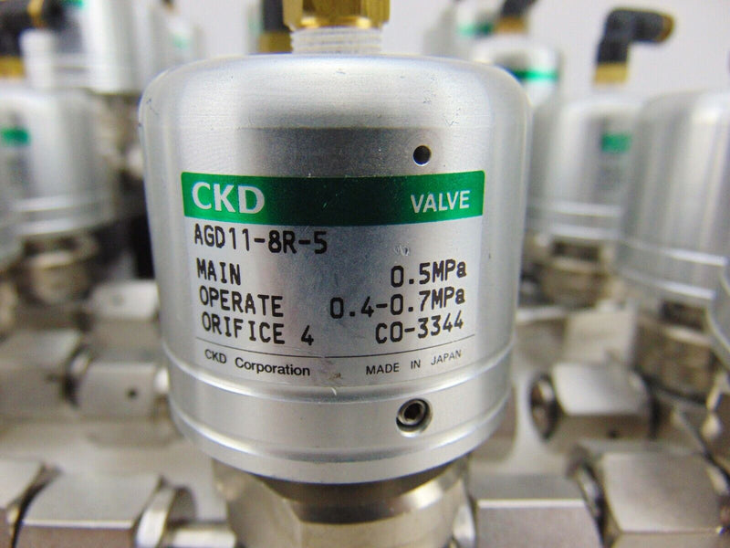 CKD AGD11-8R-5 Stainless Steel Valve (lot of 27) used working - Tech Equipment Spares, LLC