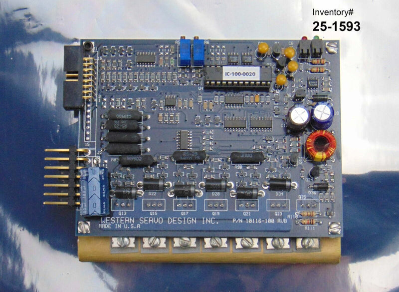 Western Servo Design BPW-S3-6/10 Circuit Board *used working - Tech Equipment Spares, LLC