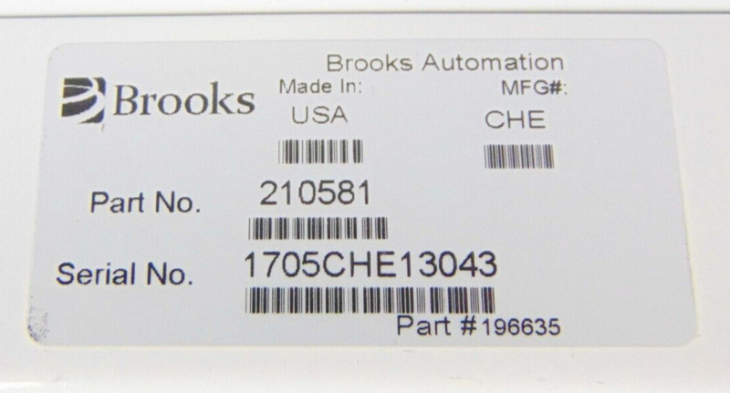 Brooks 210581 FRU Safety Hub EFEM W-E JCP 271542 JCP FRU *new, sold as-is - Tech Equipment Spares, LLC