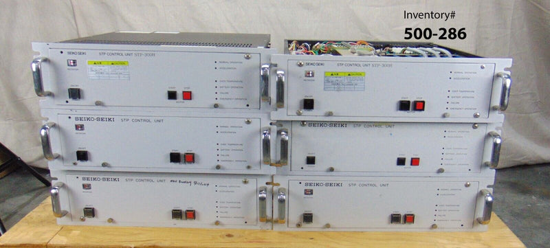 Seiko Seiki STP-300H STP Control Unit, lot of 6 - Tech Equipment Spares, LLC