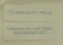LAM 713-089043-017 Plate Rev A *new surplus - Tech Equipment Spares, LLC