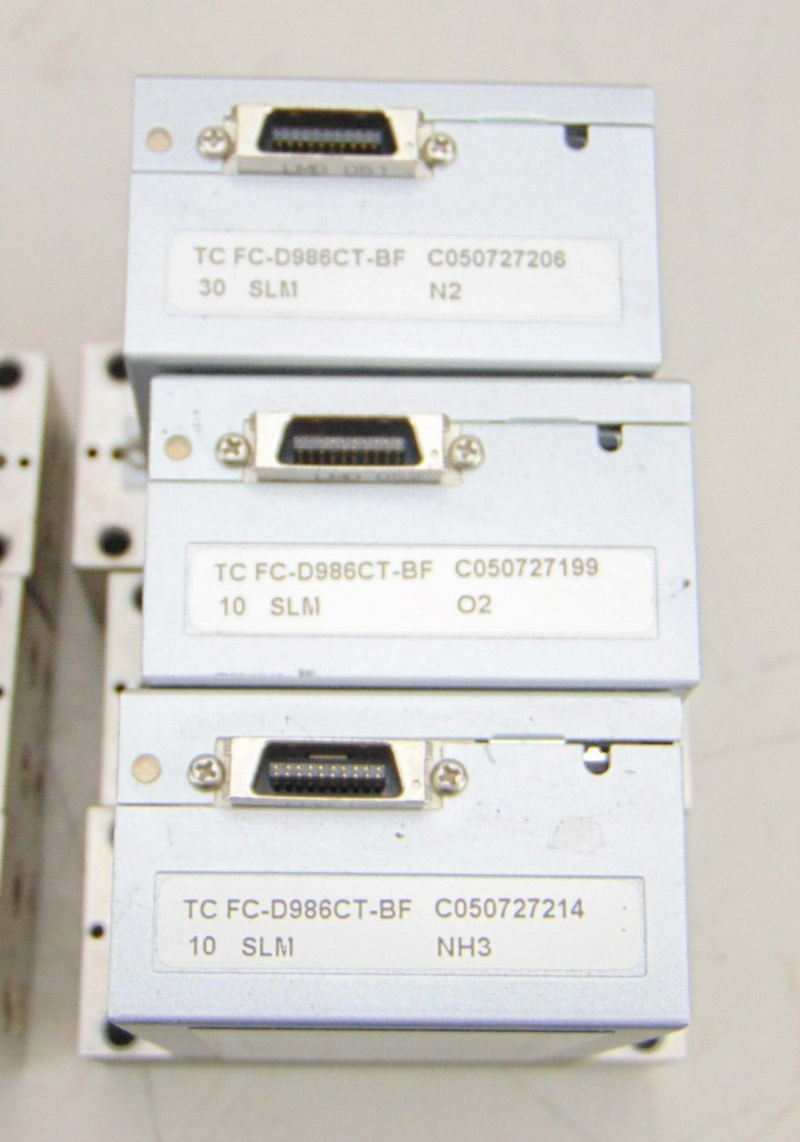 Aera FC-D986CT-BF Mass Flow Controller 10 SLM, 30 SLN O2 AR NH3, lot of 6 *used - Tech Equipment Spares, LLC