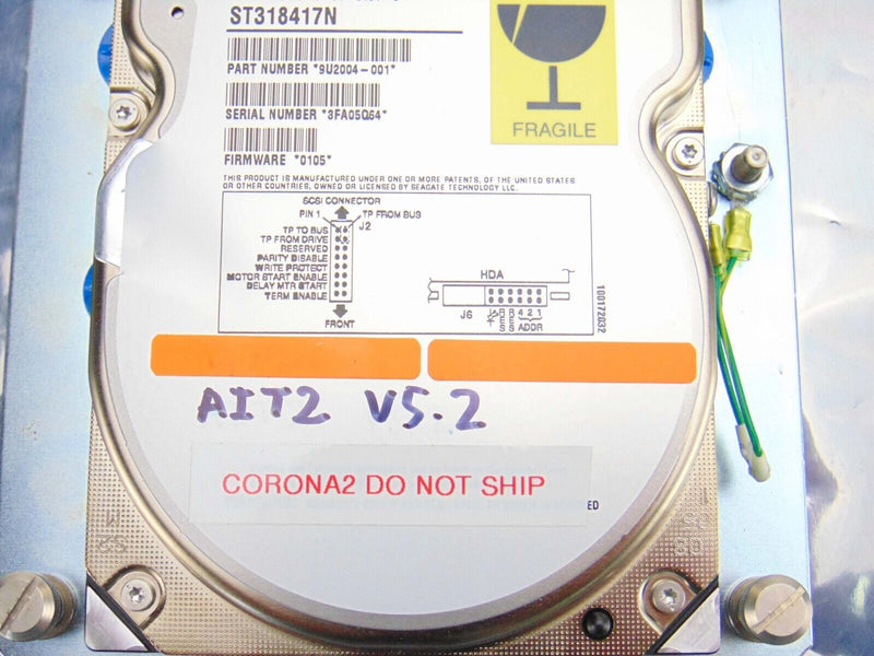 KLA Tencor AIT2 V5.2 Hard Drive *used working - Tech Equipment Spares, LLC