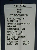 Aera FC-D981CBM D981C Mass Flow Controller 20 SLM N2 (Used Working, 90 Day Warra - Tech Equipment Spares, LLC