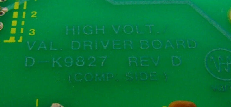 Varian D-K9827 D High Volt Val Driver Board K9810 K Varian 947D *working - Tech Equipment Spares, LLC