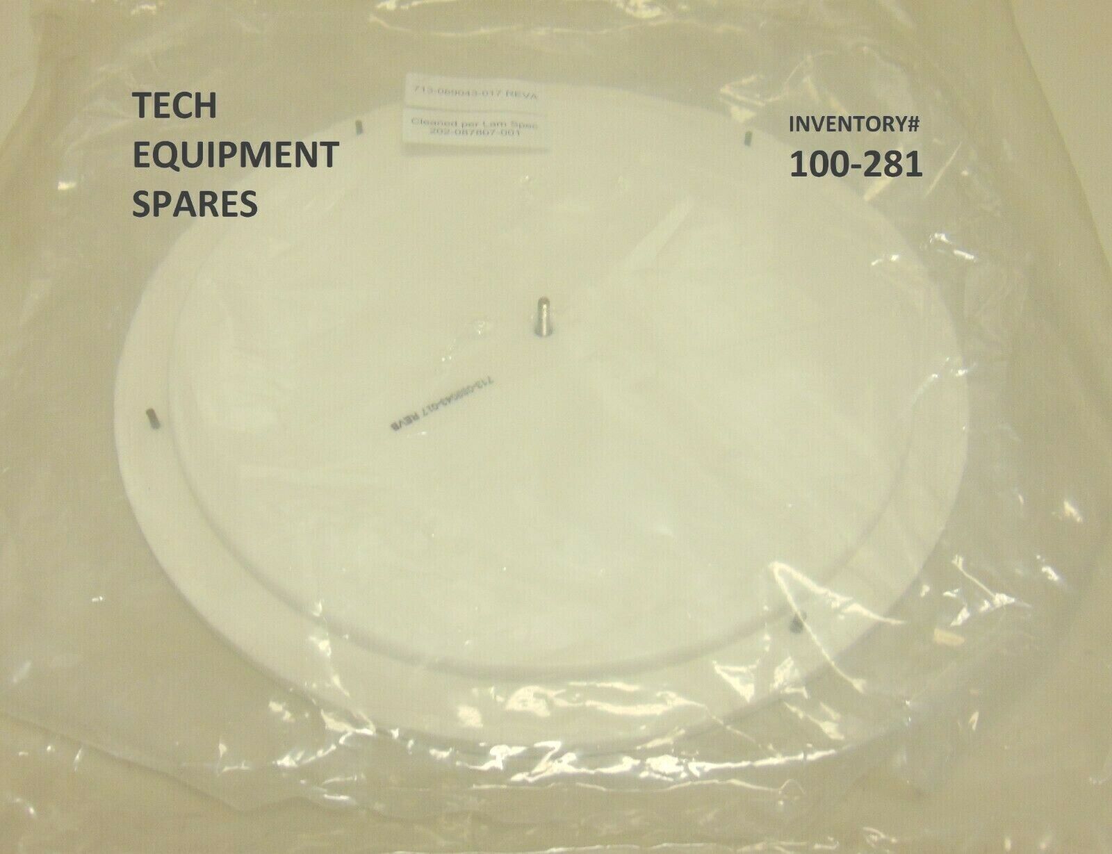 LAM 713-089043-017 Plate Rev A *new surplus | Tech Equipment Spares, LLC
