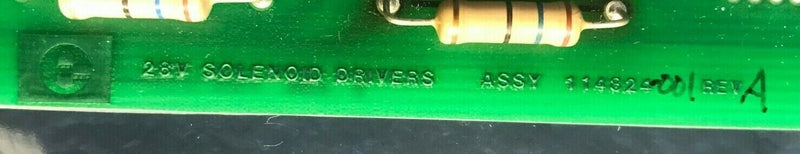 Electroglas 114824-001 28V Rev A Solenoid Driver PCB Circuit Board *Used Working - Tech Equipment Spares, LLC